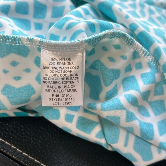 Jude Connally Lisa Blue Print Halter Dress Coastal Sun Summer Beach Spring Sz S - Picture 8 of 10